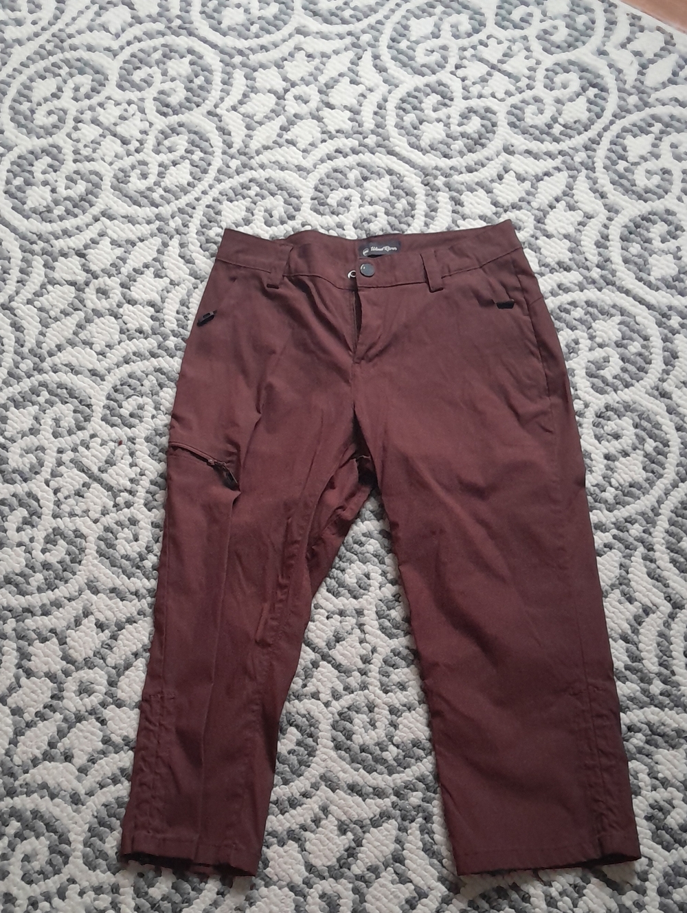Women's Cargo  Pants -denver Hayes  Burgundy
